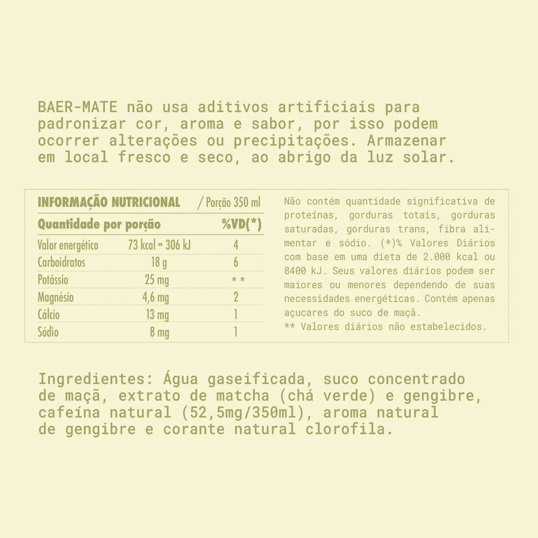 Baer-Matcha 350ml (12 unidades)